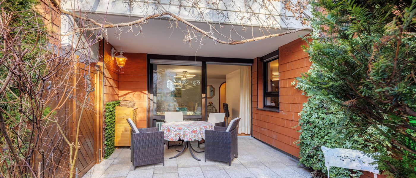 Trädgårdslägenhet München Solln 01 Terrass 14725