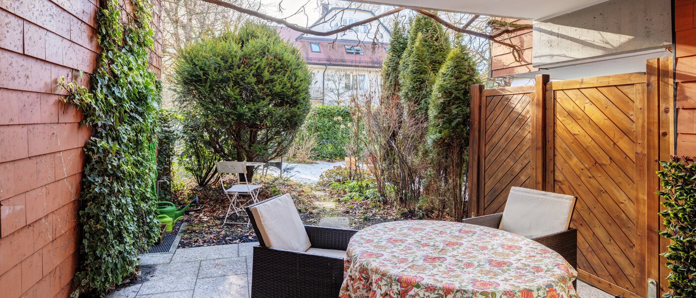 Trädgårdslägenhet München Solln 02 Terrass 14725