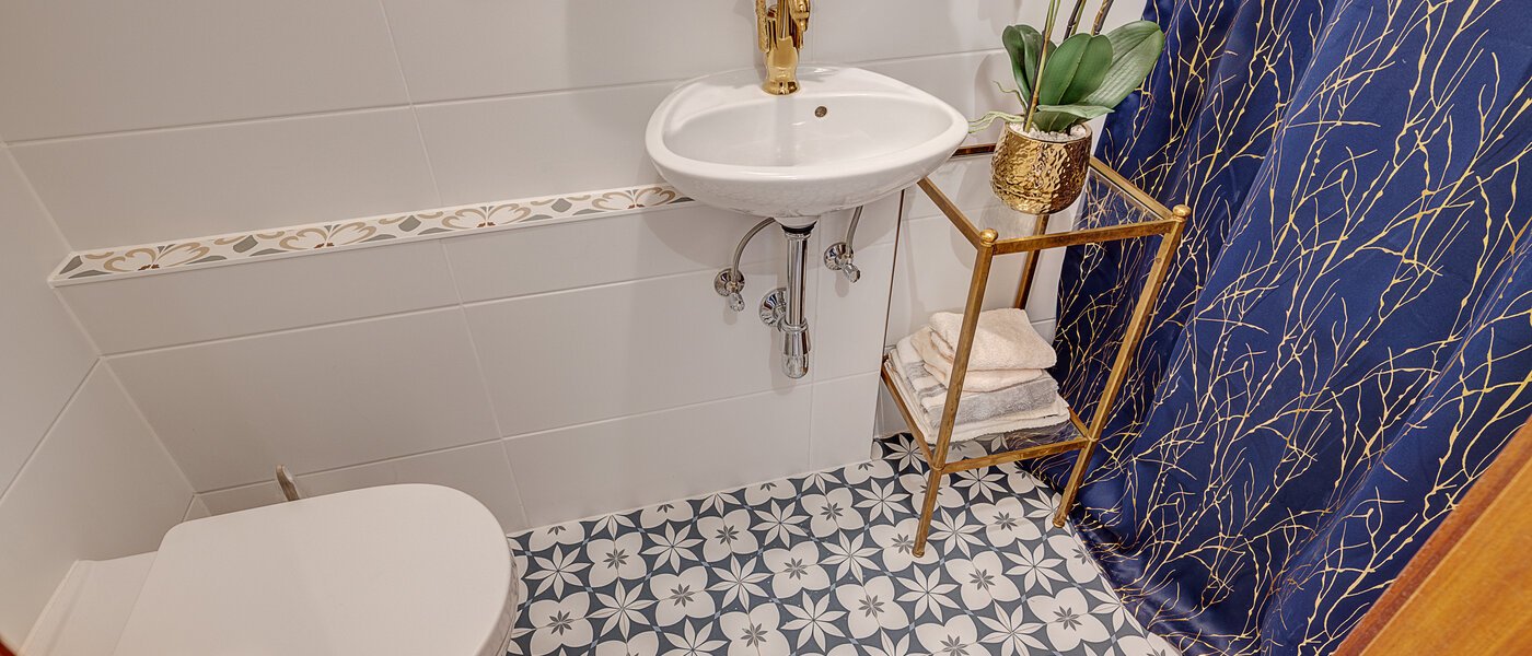 Trädgårdslägenhet München Solln 03 Gästtoalett 14725