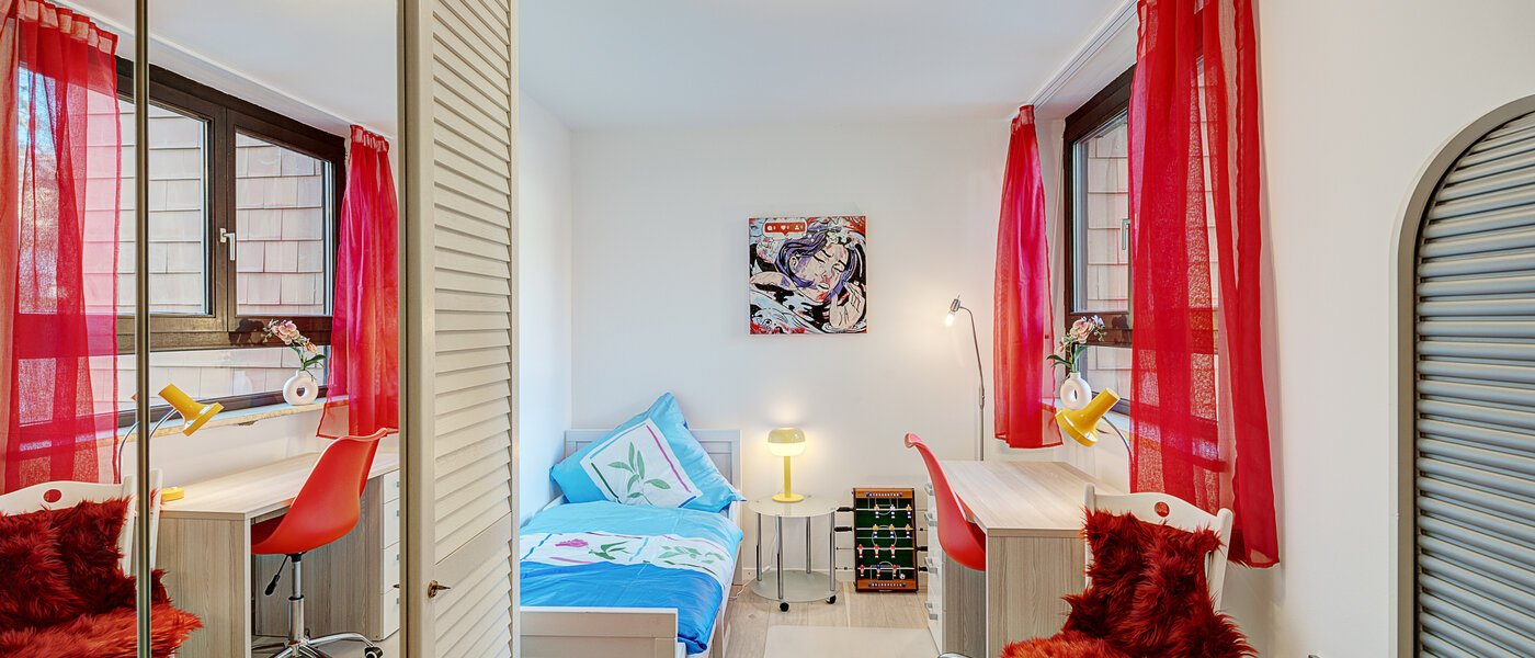 Trädgårdslägenhet München Solln 01 2:a sovrummet 14725