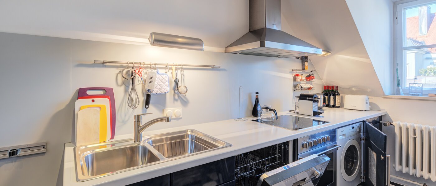 Tagterrasse-lejlighed München Schwabing-West 02 Køkken 14731