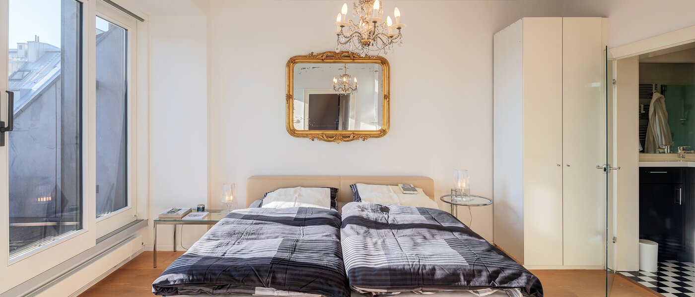 Tagterrasse-lejlighed München Schwabing-West 02 Soveværelse 14731