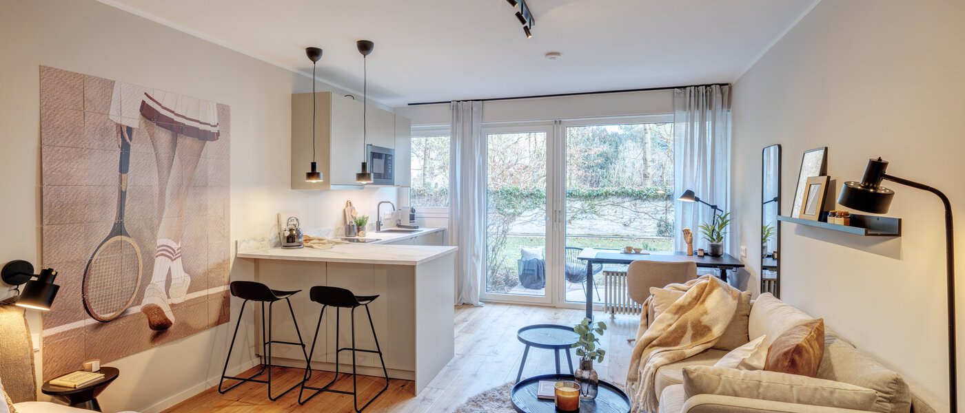 Plano München Schwabing - Alte Heide 01 Área de estar 14736