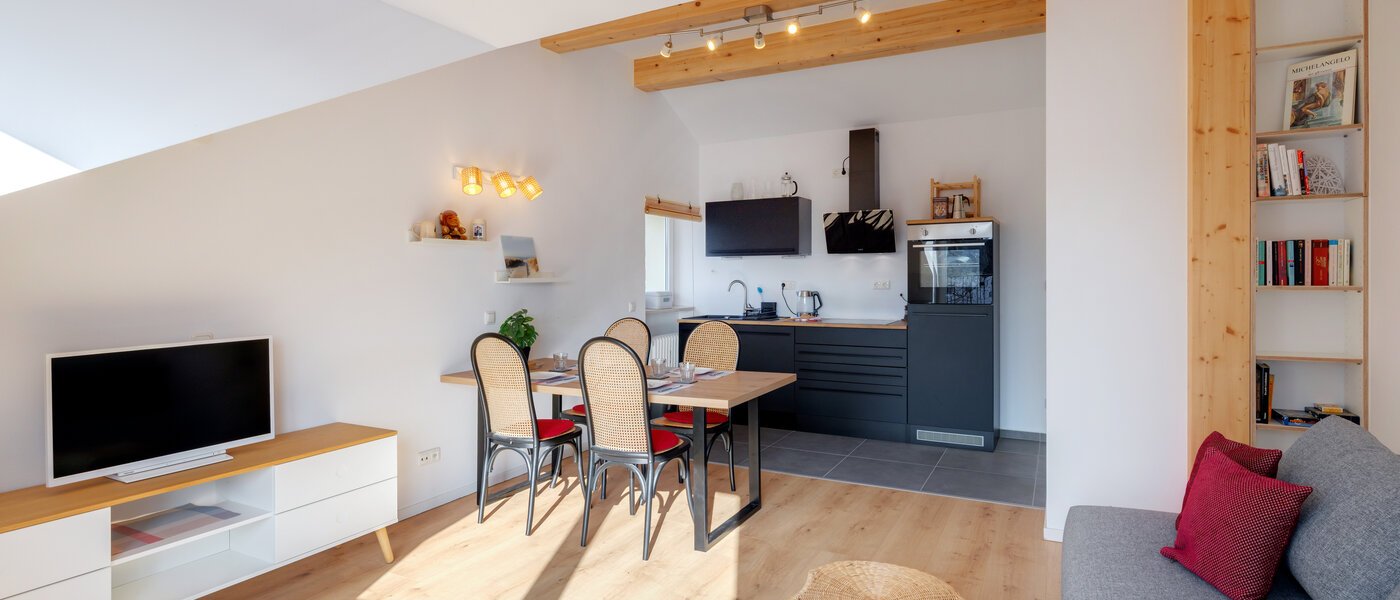 Podkrovní byt Gröbenzell 04 Obývací prostor 14746