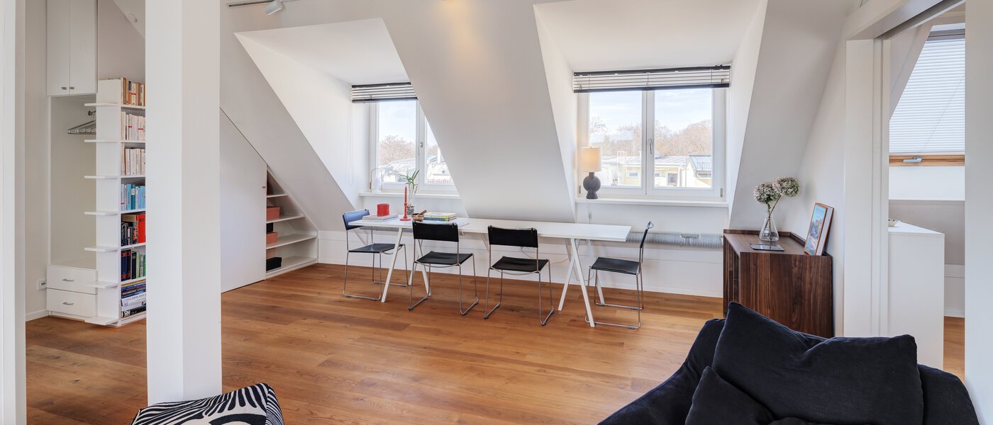 Dakterras appartement München Haidhausen 06 Leefruimte 14748