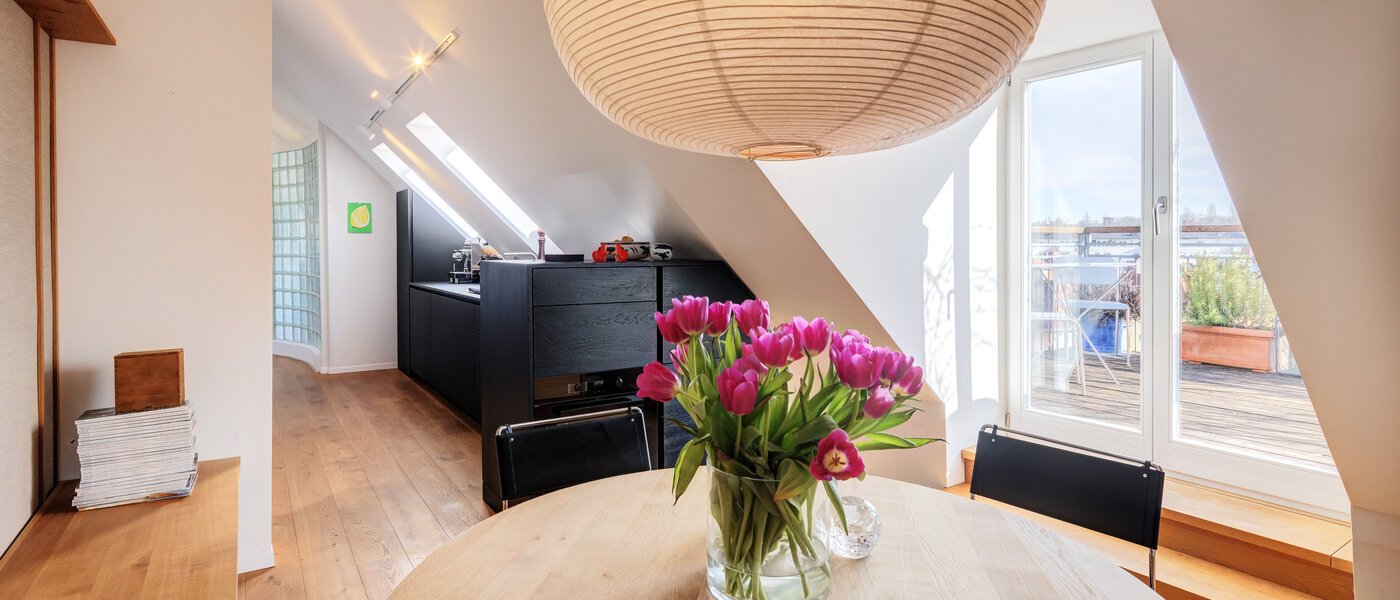 Dakterras appartement München Haidhausen 03 Eetkamer 14748