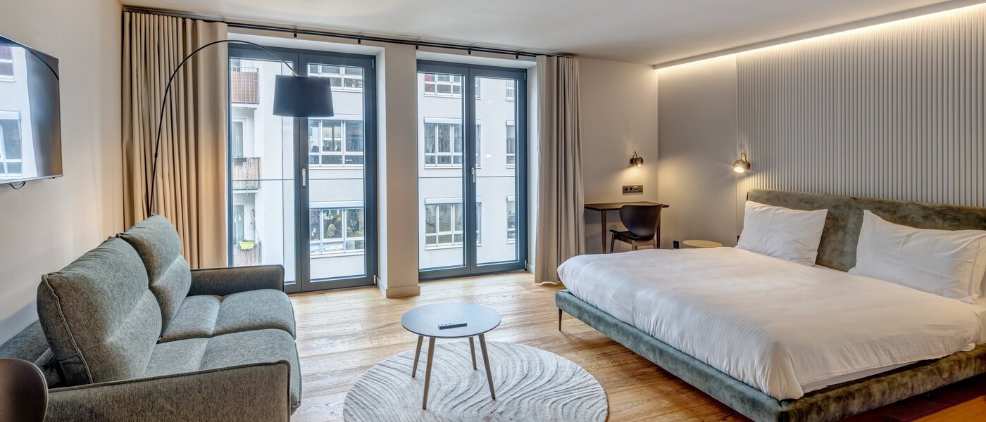 Ploché München Ludwigsvorstadt 01 Obývací prostor 14755