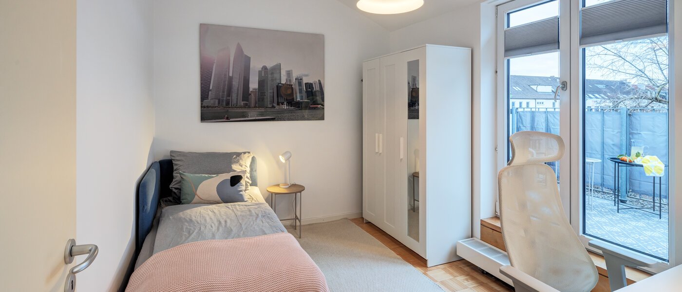 Stanovanje s strešno teraso München Maxvorstadt 01 2. spalnica 14758