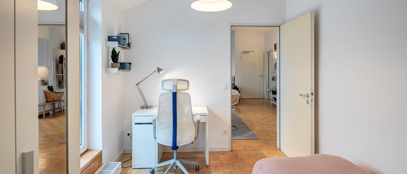 Stanovanje s strešno teraso München Maxvorstadt 02 2. spalnica 14758