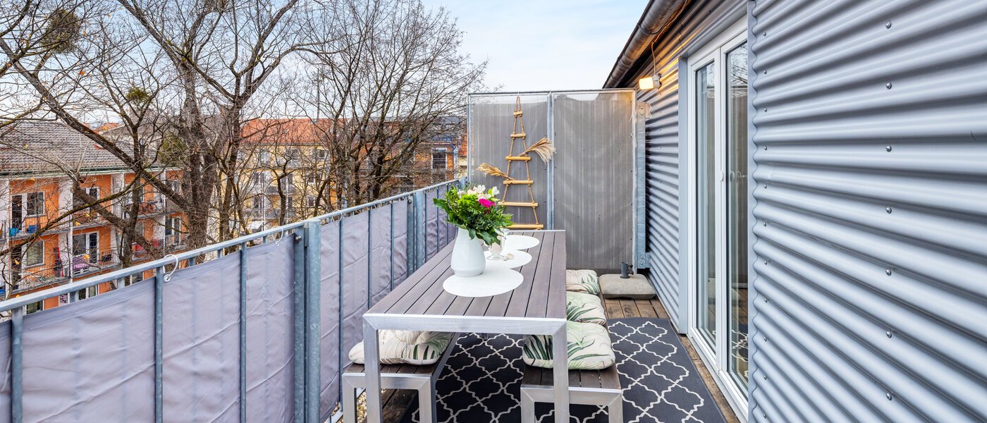 Stanovanje s strešno teraso München Maxvorstadt 03 2. strešna terasa 14758