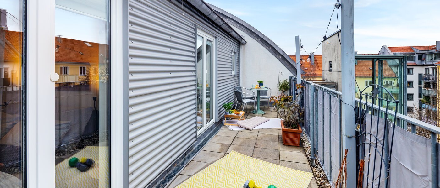 Stanovanje s strešno teraso München Maxvorstadt 01 1. strešna terasa 14758