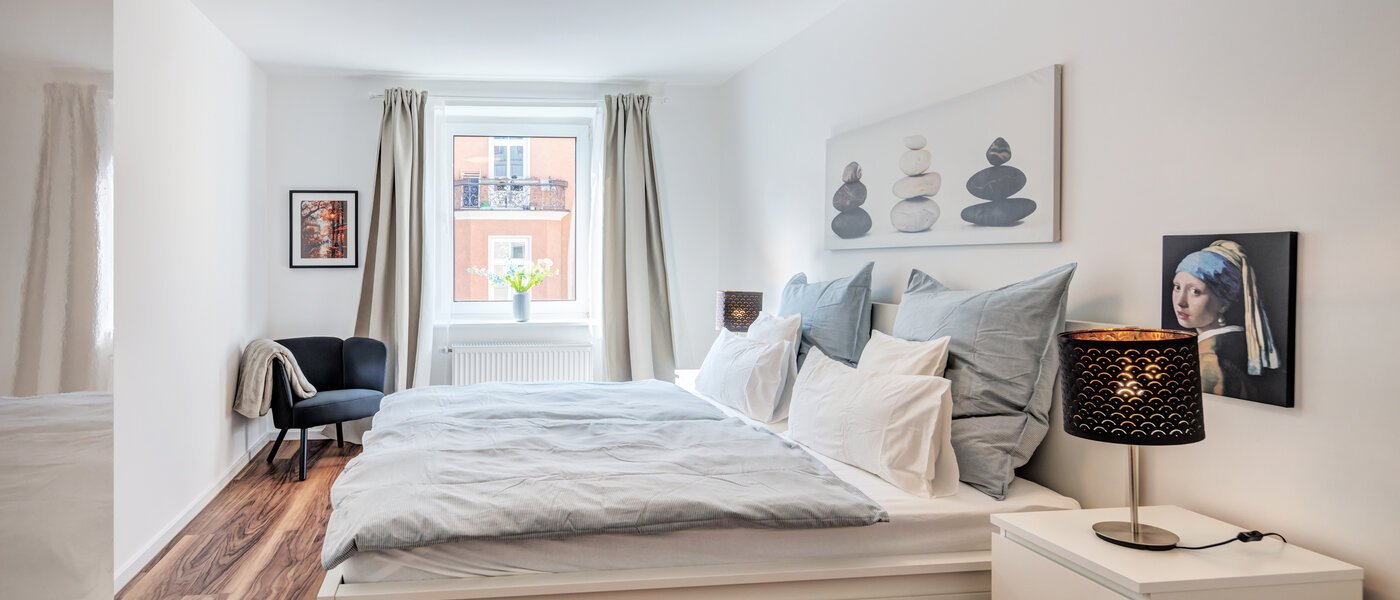 Düz München Isarvorstadt 01 Yatak Odası 14764