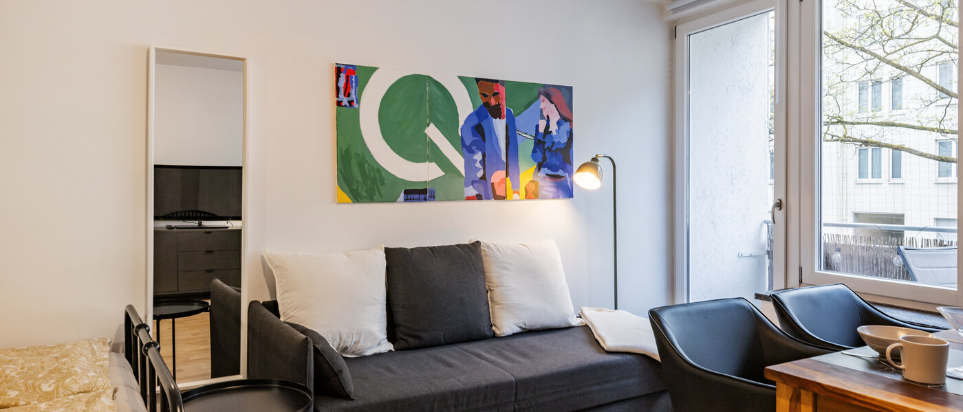 Ravna stran München Schwabing-West (rund um den Hohenzollernplatz) 04 Dnevni prostor 14776