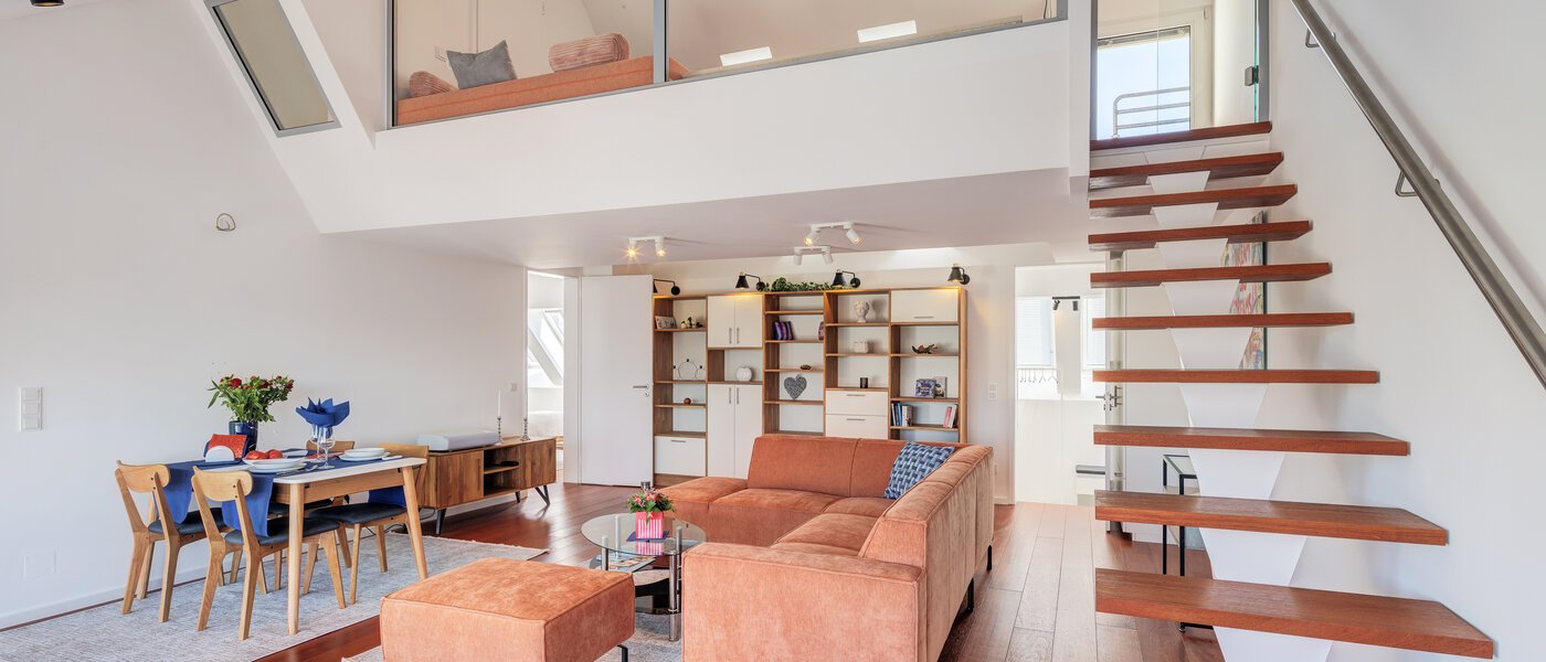 Дворівнева квартира-галерея München Maxvorstadt 04 Житлова зона 14785