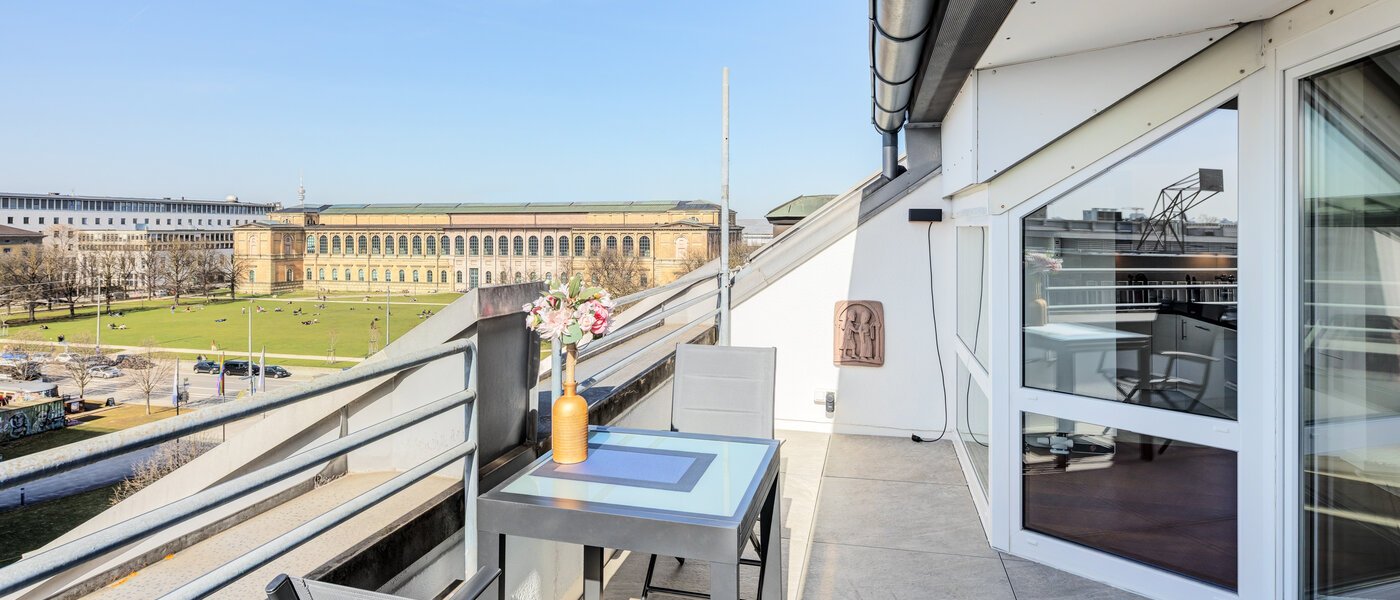 Дворівнева квартира-галерея München Maxvorstadt 01 Тераса на даху 14785