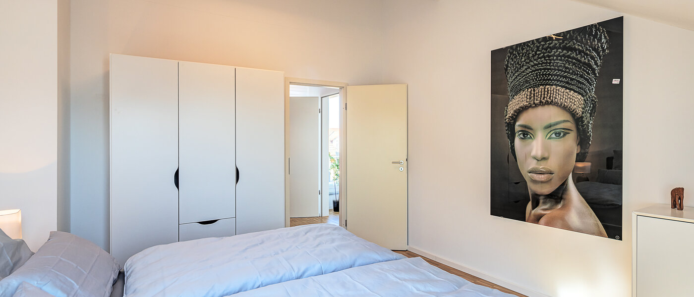 Апартамент с покривна тераса Aschheim 03 Спалня 14787