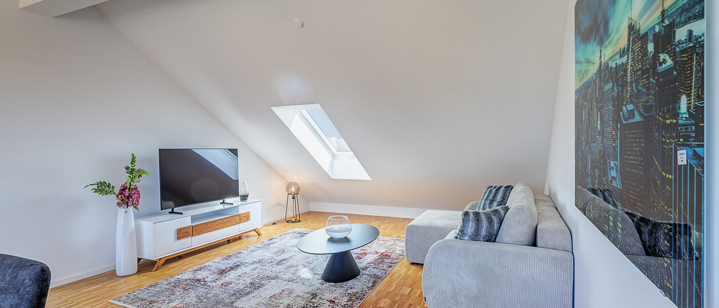 Апартамент с покривна тераса Aschheim 04 Дневна зона 14787