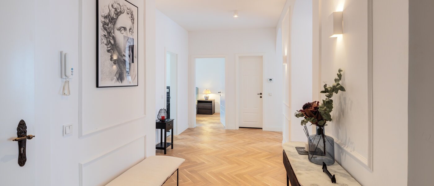 Platt München Schwabing-West (rund um den Hohenzollernplatz) 03 Korridor/hallgång 14795