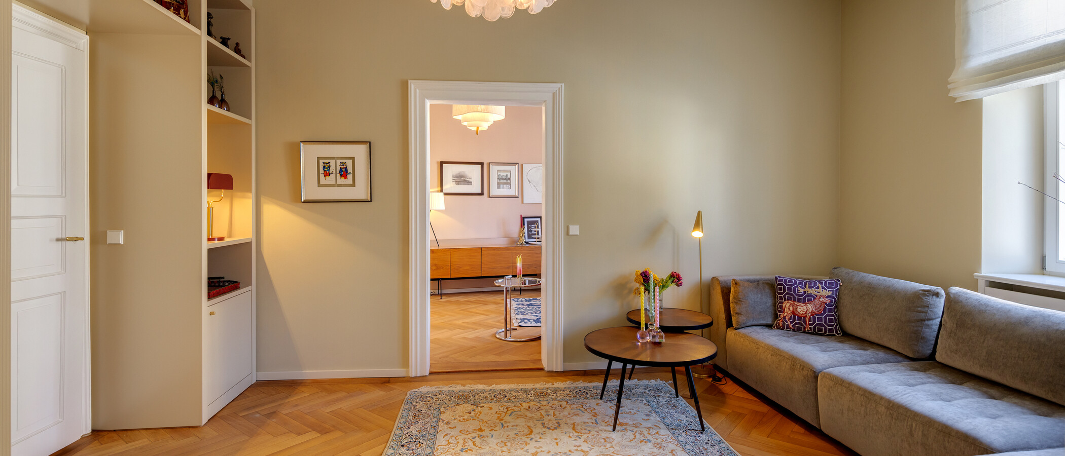 Ploché München Haidhausen 03 Obývací pokoj 14796