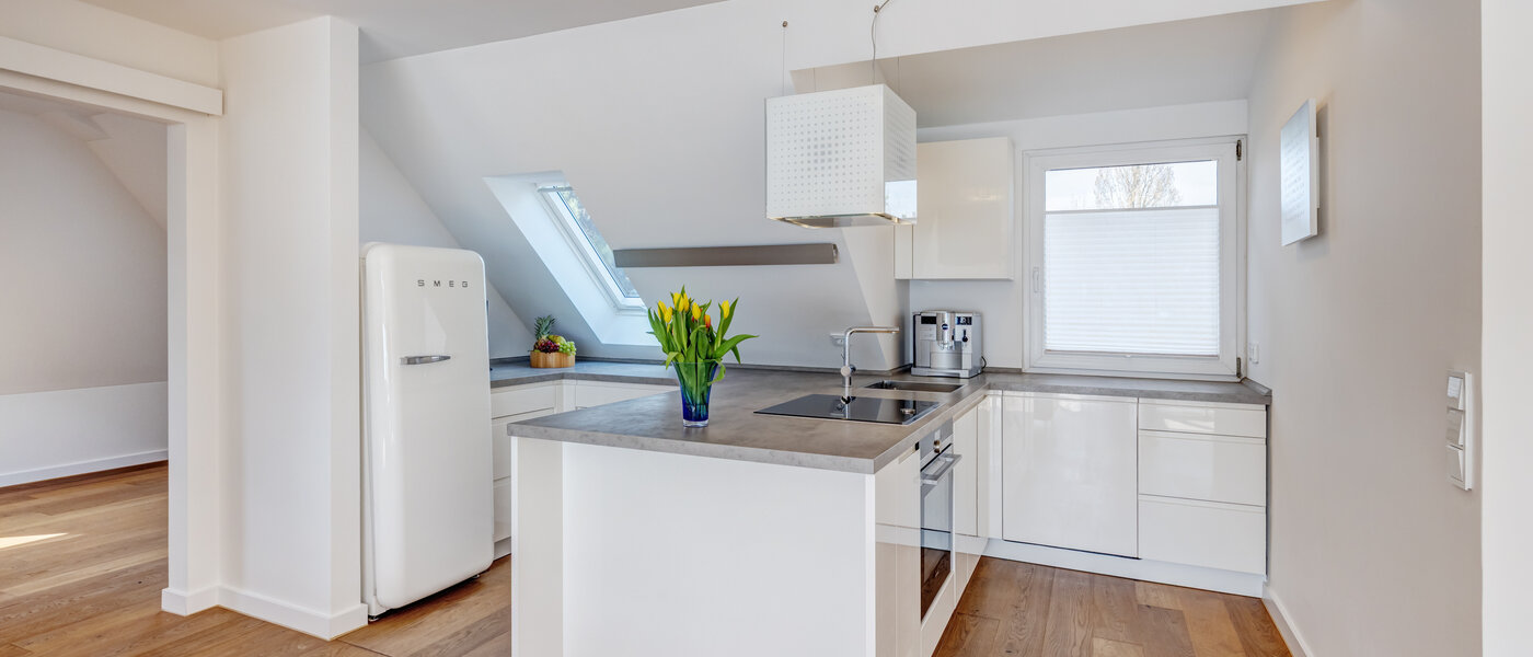 옥상 테라스 플랫 München Moosach 01 주방 14797