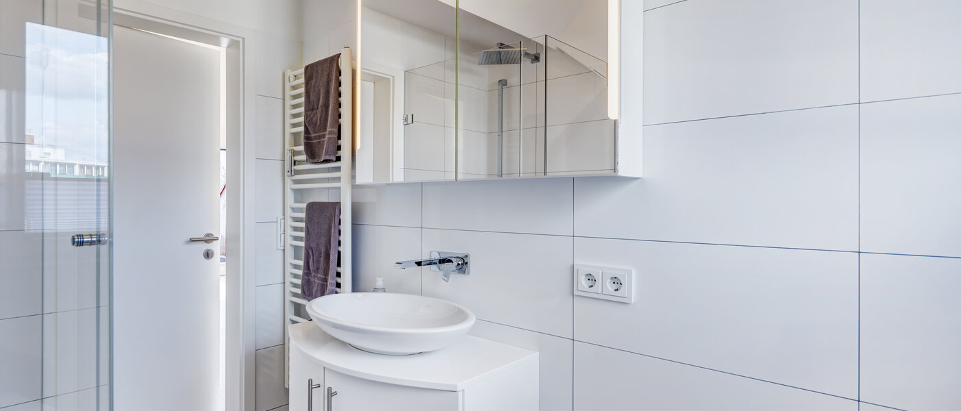 옥상 테라스 플랫 München Moosach 03 욕실 14797