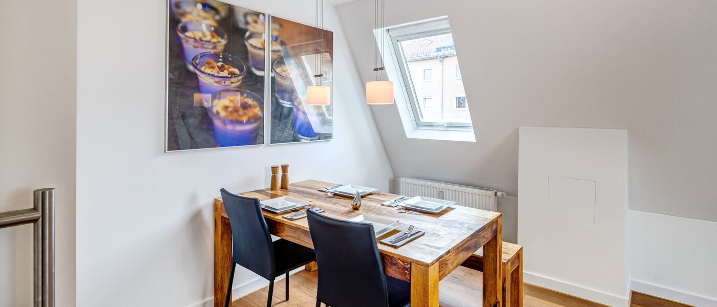 옥상 테라스 플랫 München Moosach 01 다이닝 룸 14797