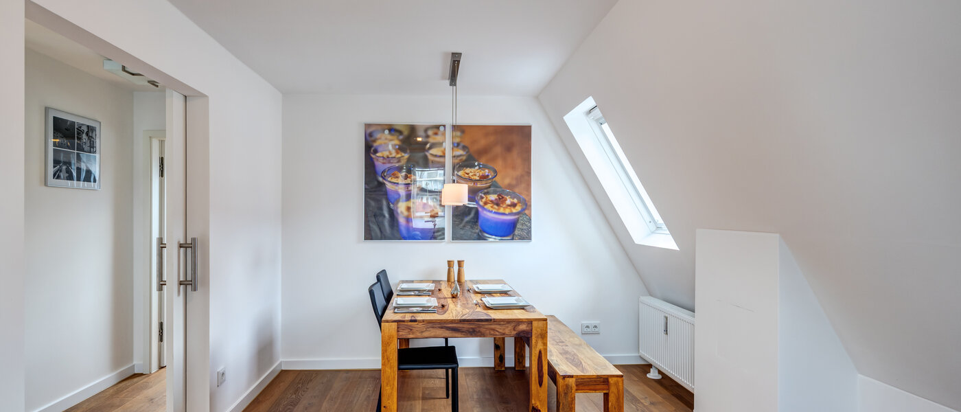 옥상 테라스 플랫 München Moosach 02 다이닝 룸 14797