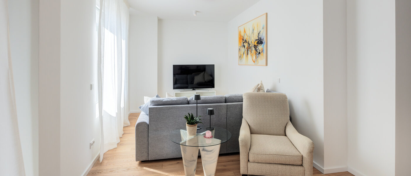 Flat München Neuhausen 02 Stue og oppholdsrom 14804