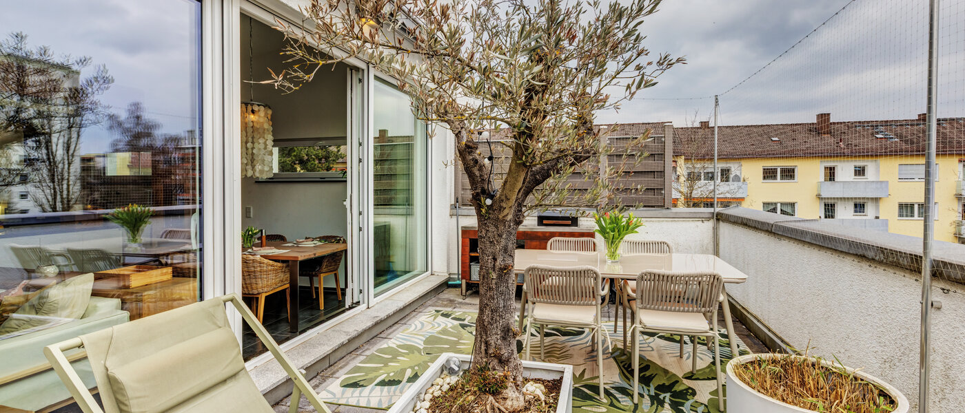 Maisonette lakás Germering 01 Tetőterasz 14809