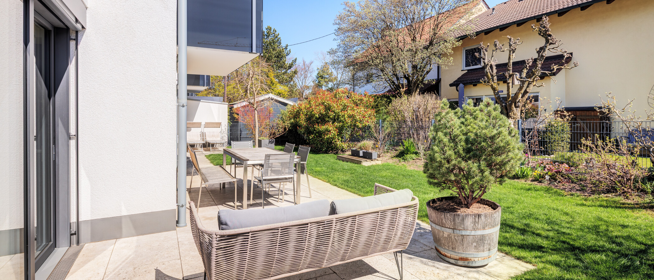 Platt Unterschleißheim Lohhof 02 Trädgård 14813