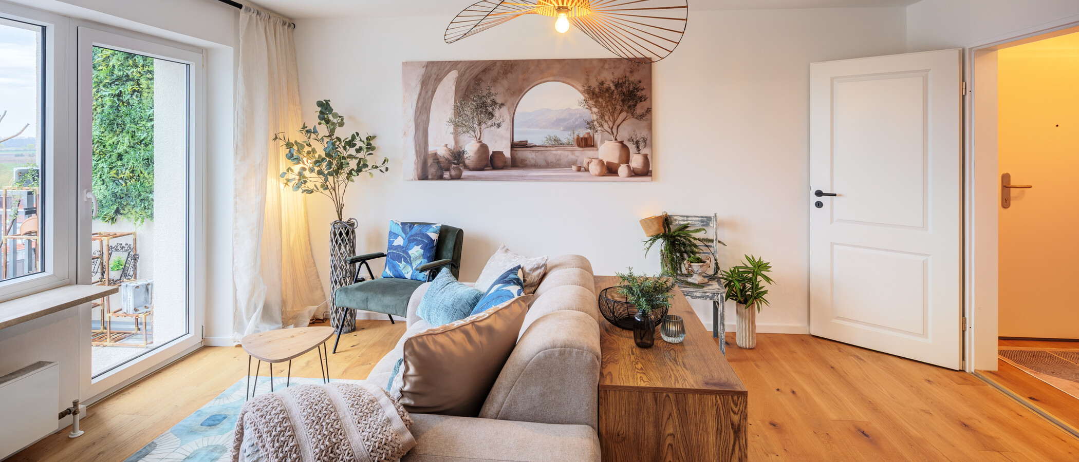 Flat Neufahrn b. Freising 02 Stue og oppholdsrom 14815