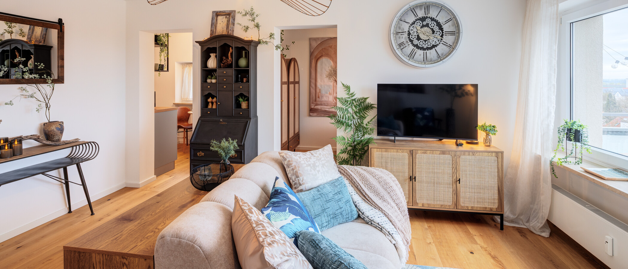Flat Neufahrn b. Freising 04 Stue og oppholdsrom 14815