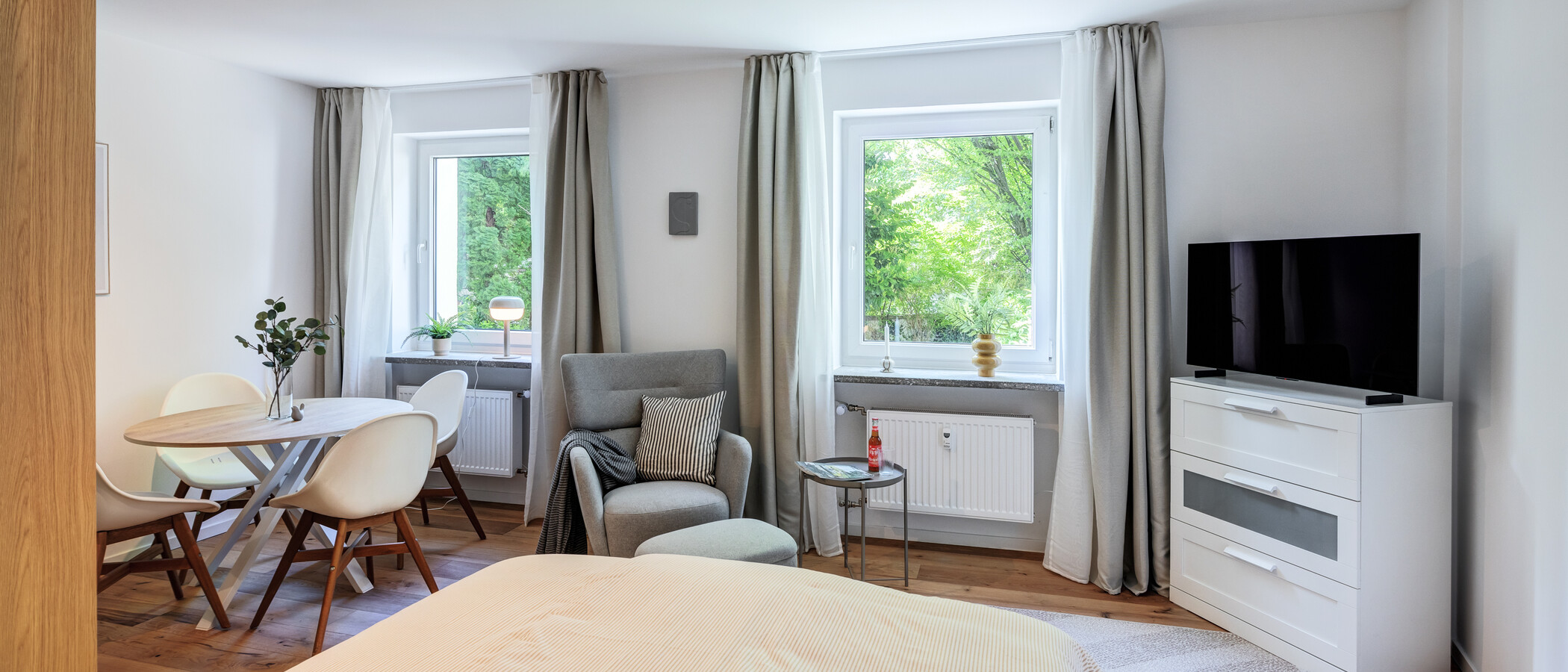 플랫 München Haidhausen 02 거실 공간 14818