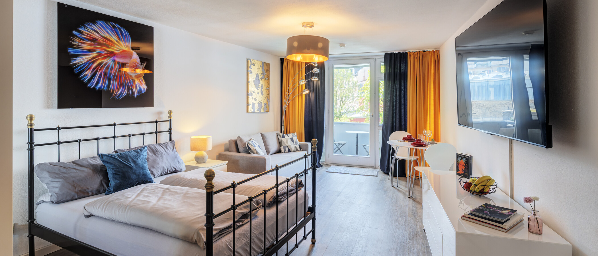 Ploché München Maxvorstadt 01 Obývací prostor 14821