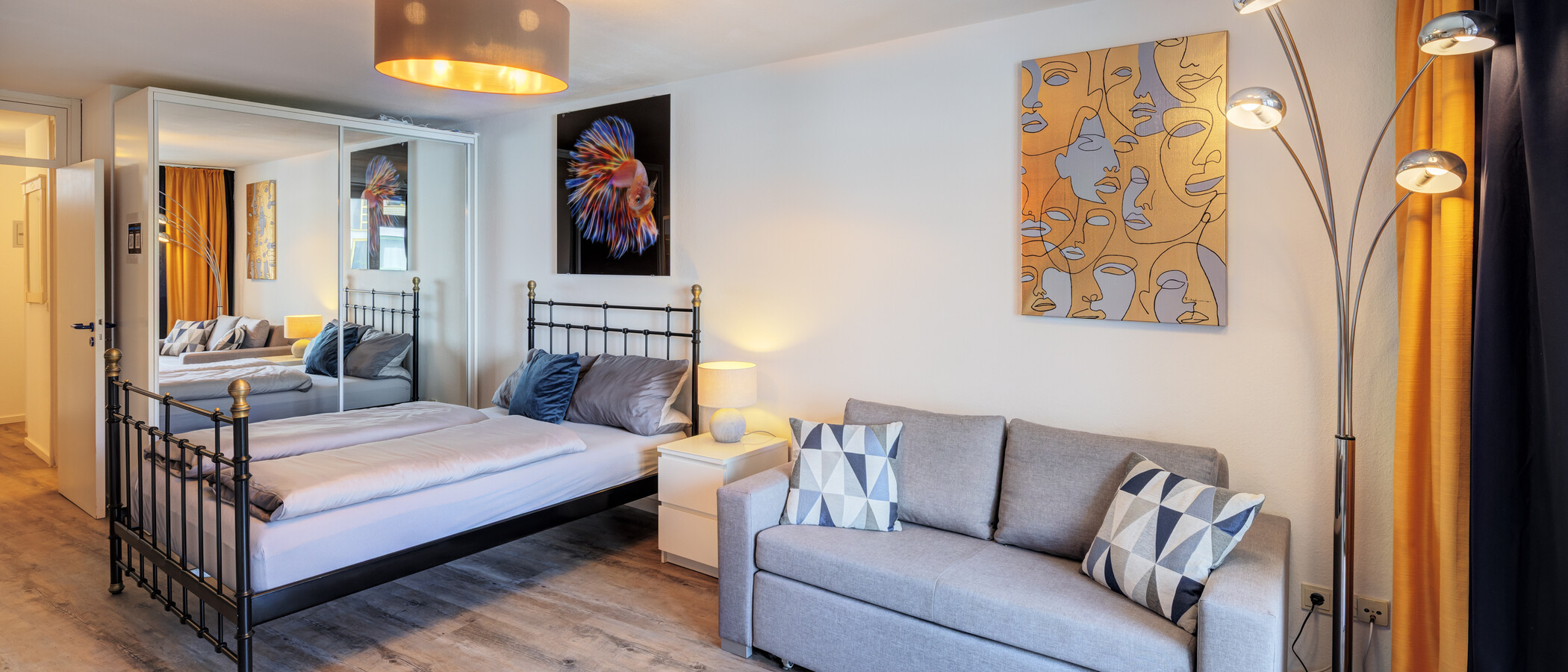 Ploché München Maxvorstadt 03 Obývací prostor 14821