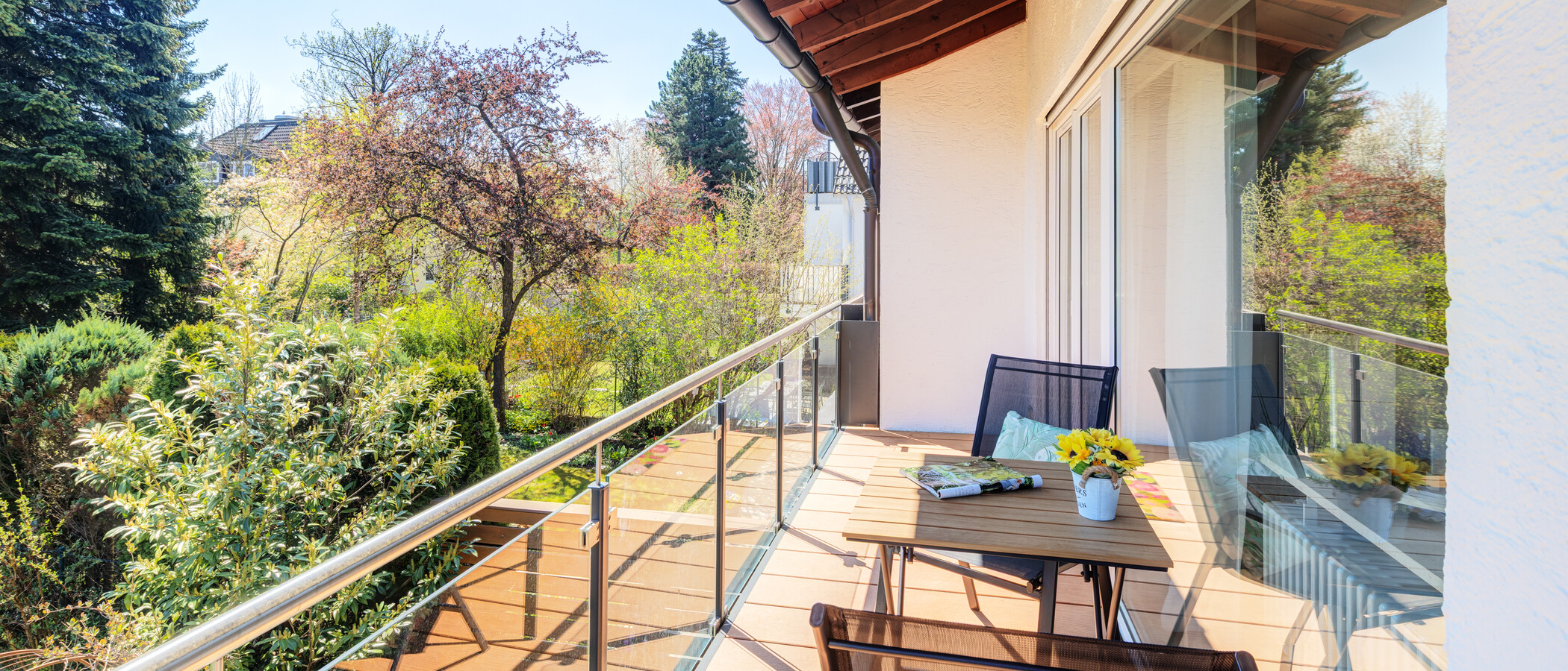 Maisonette daire München Waldtrudering 02 Balkon 14825