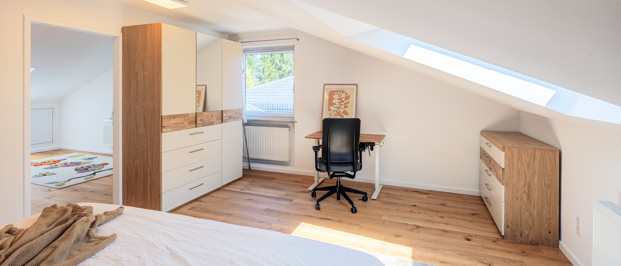 Maisonette daire München Waldtrudering 04 1. yatak odası 14825