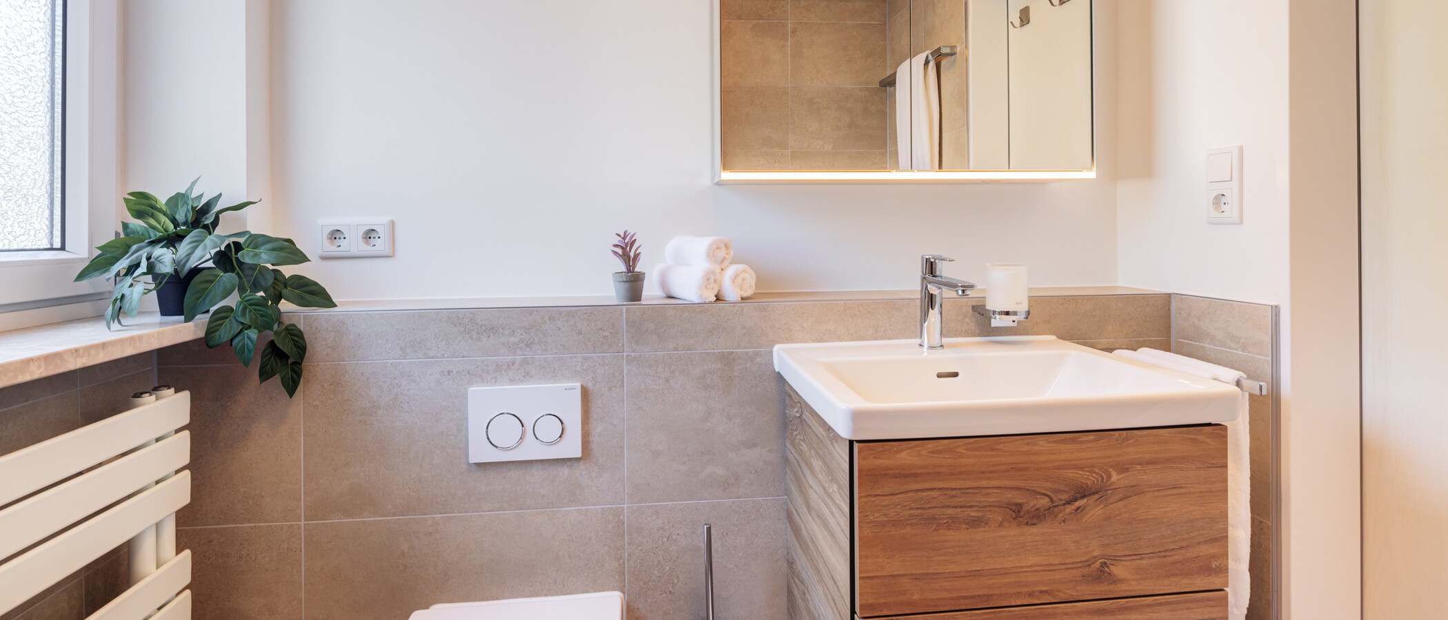 Maisonette daire München Waldtrudering 02 1. banyo 14825