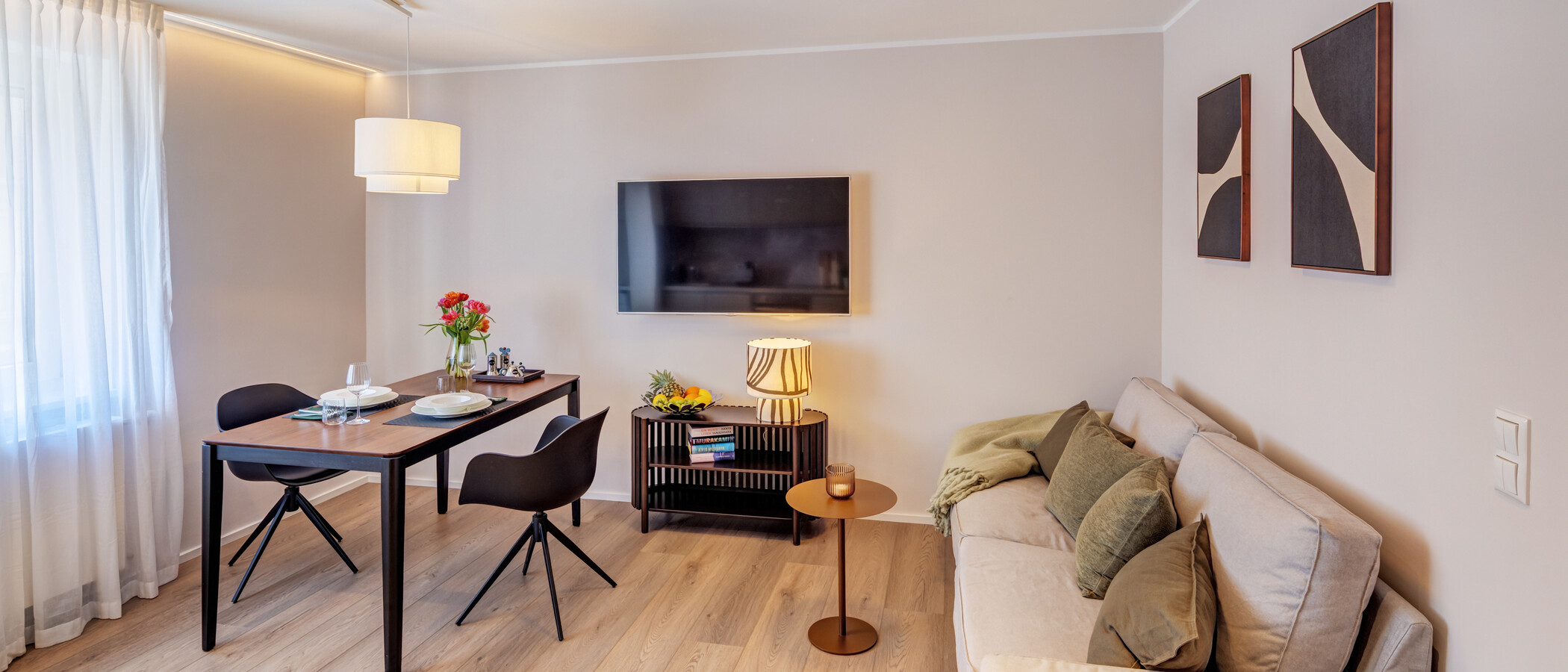 Ravna stran München Glockenbachviertel 01 Dnevni prostor 14828