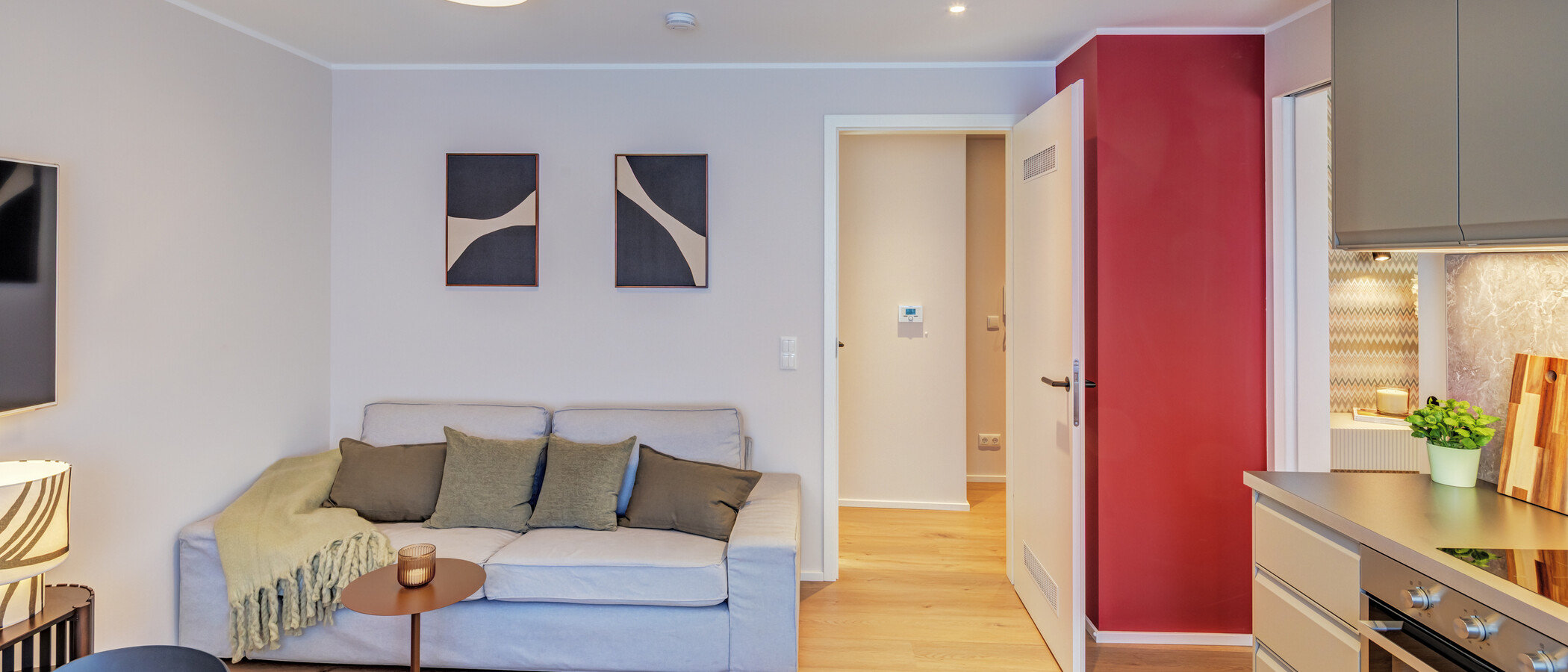 Ravna stran München Glockenbachviertel 02 Dnevni prostor 14828