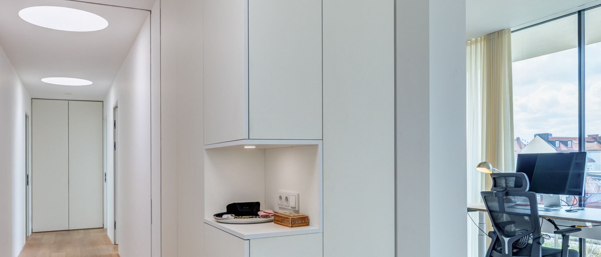 Penthouse byt München Haidhausen 02 Chodba/chodba 14832