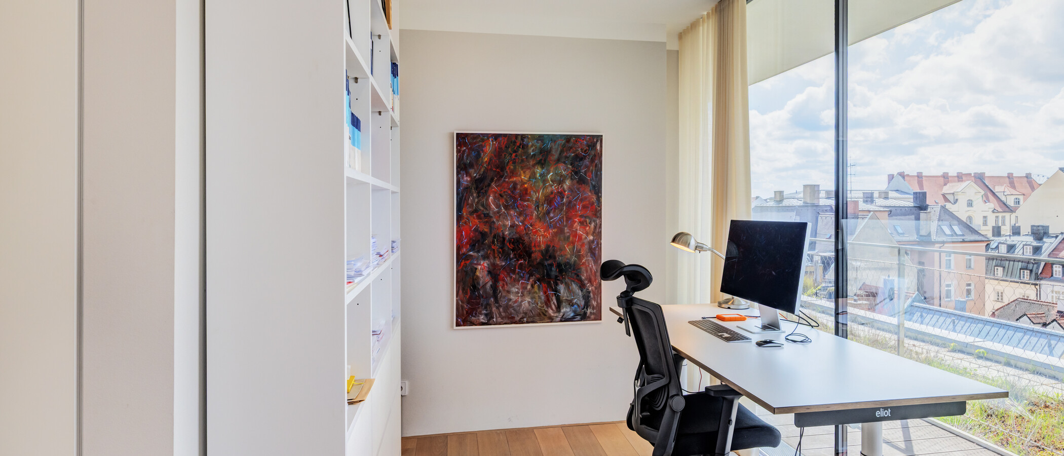 Penthouse byt München Haidhausen 01 Pracovní oblast 14832