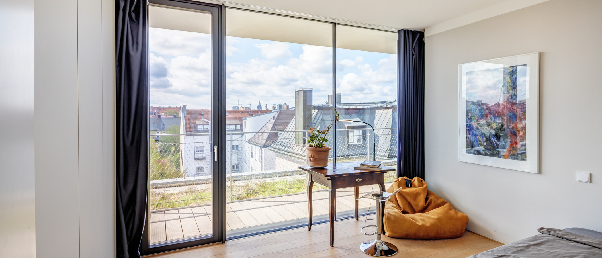 Penthouse byt München Haidhausen 01 3. ložnice 14832