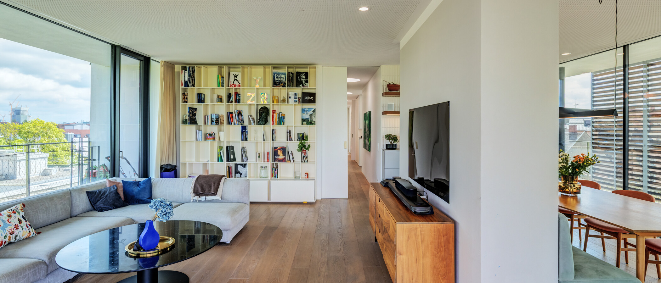 Penthouse byt München Haidhausen 03 Obývací prostor 14832