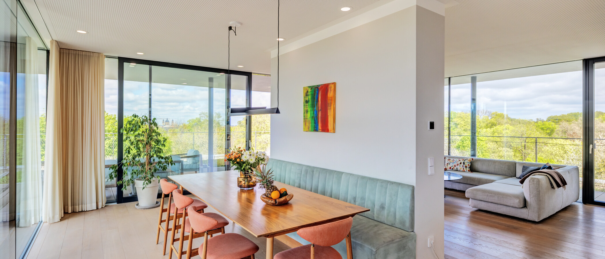 Penthouse byt München Haidhausen 01 Jídelní prostor 14832