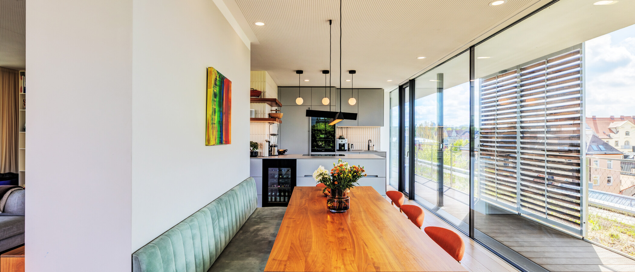 Penthouse byt München Haidhausen 02 Jídelní prostor 14832