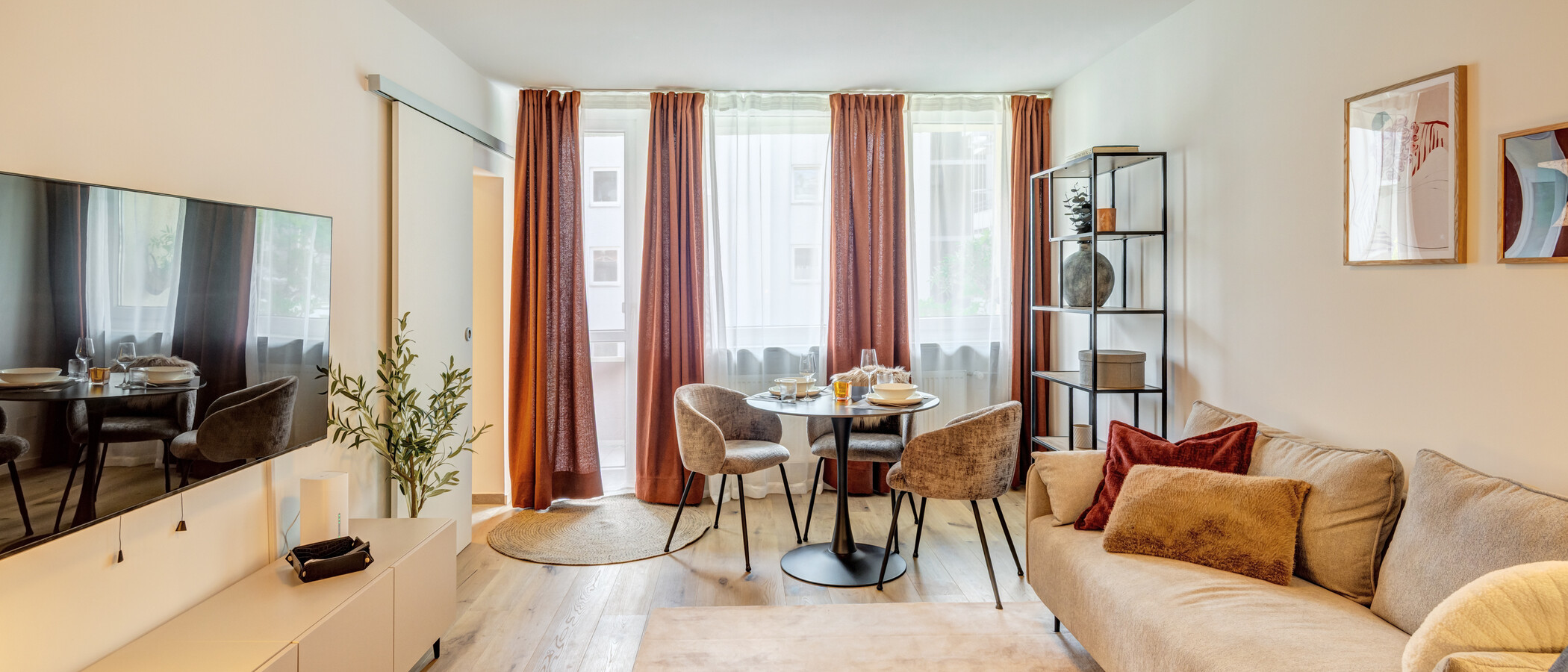 Плосък München Schwabing-West 03 Дневна зона 14841