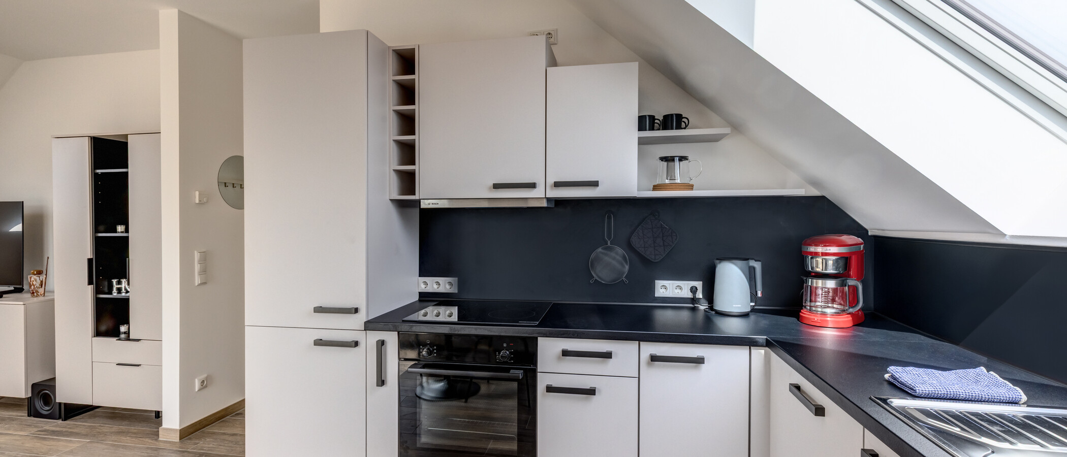 다락방 평면 München Trudering 02 주방 14876