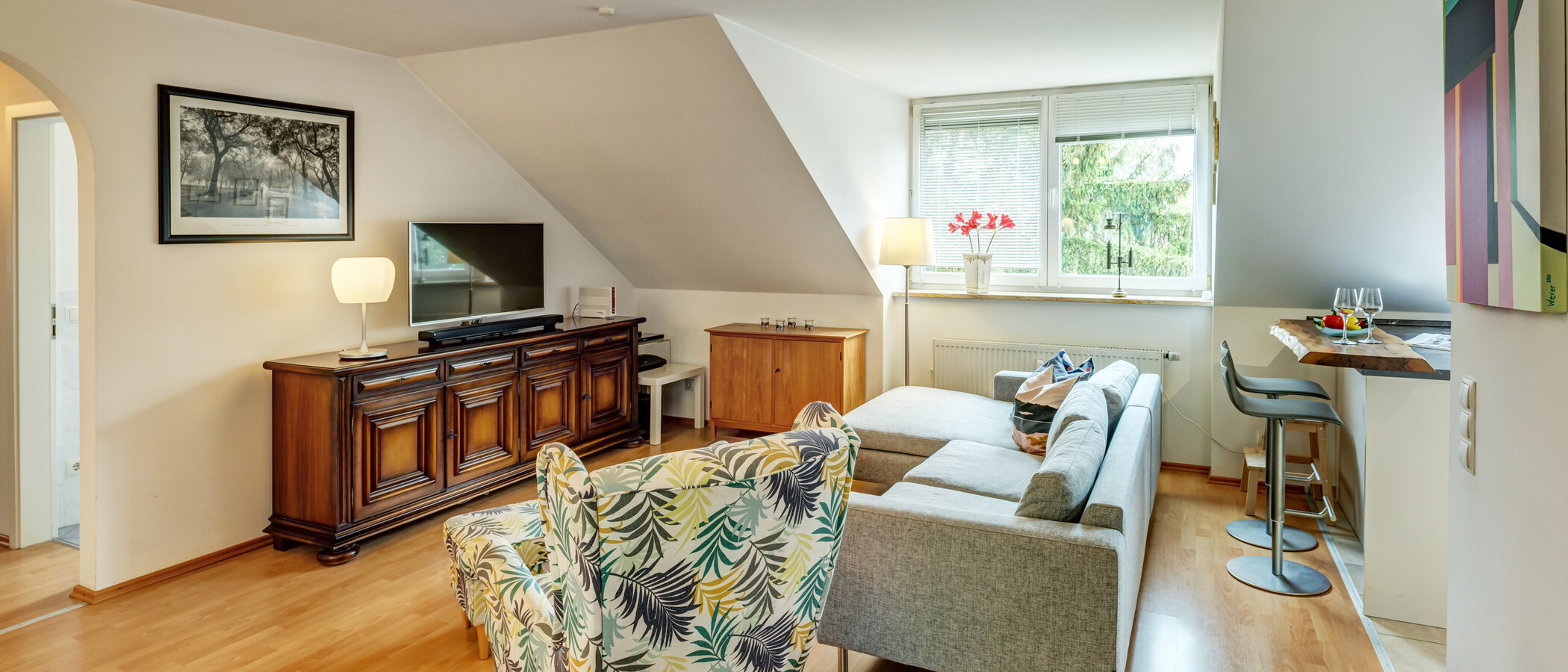 Apartamento no sótão München Obergiesing 02 Área de estar 14920