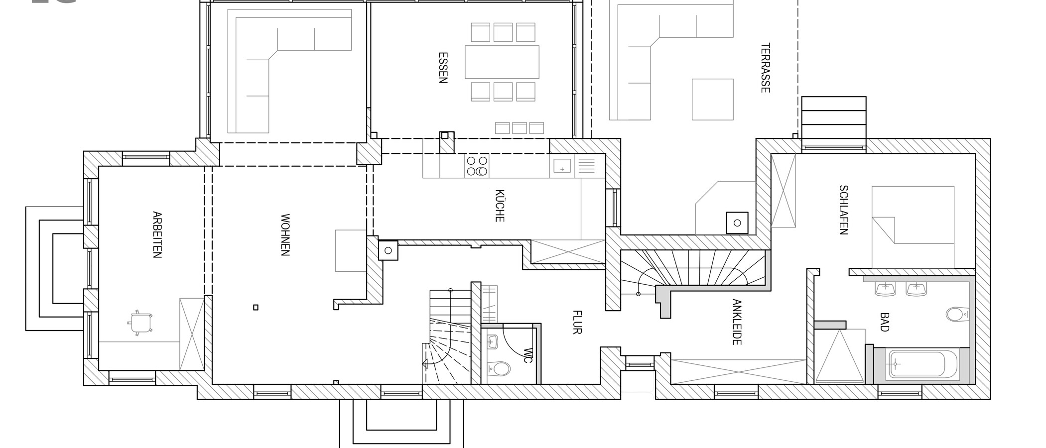 Villa Oberhaching 01 Alaprajz 14925